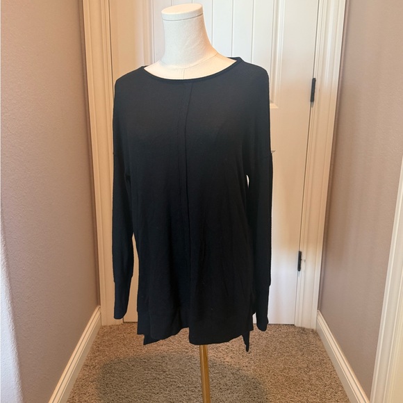 Gibson Tops - Gibson Black Long Sleeve Women's Lightweight Sweater